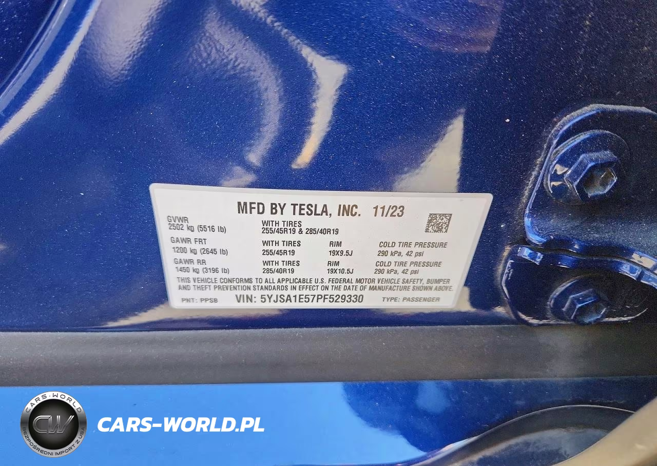 2023 Tesla Model S VIN:5YJSA1E57PF529330 - 13