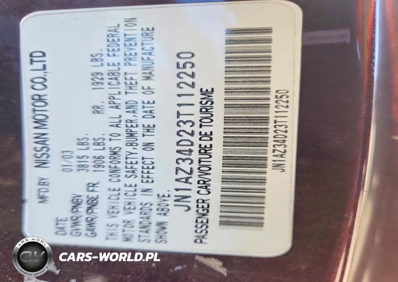 2003 Nissan 350Z Coupe VIN:JN1AZ34D23T112250 - 12