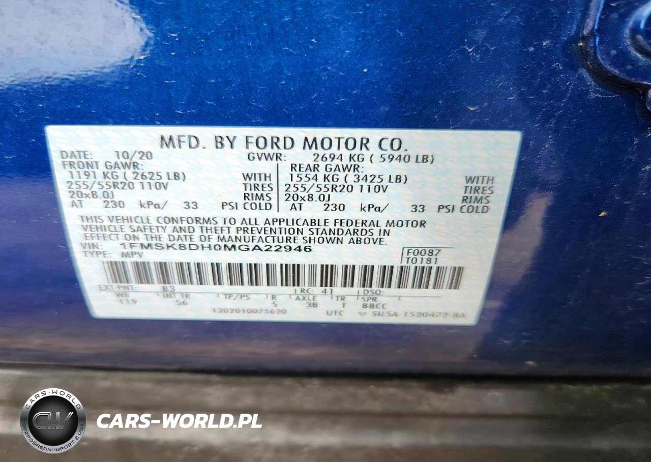 2021 Ford Explorer Xlt VIN:1FMSK8DH0MGA22946 - 12
