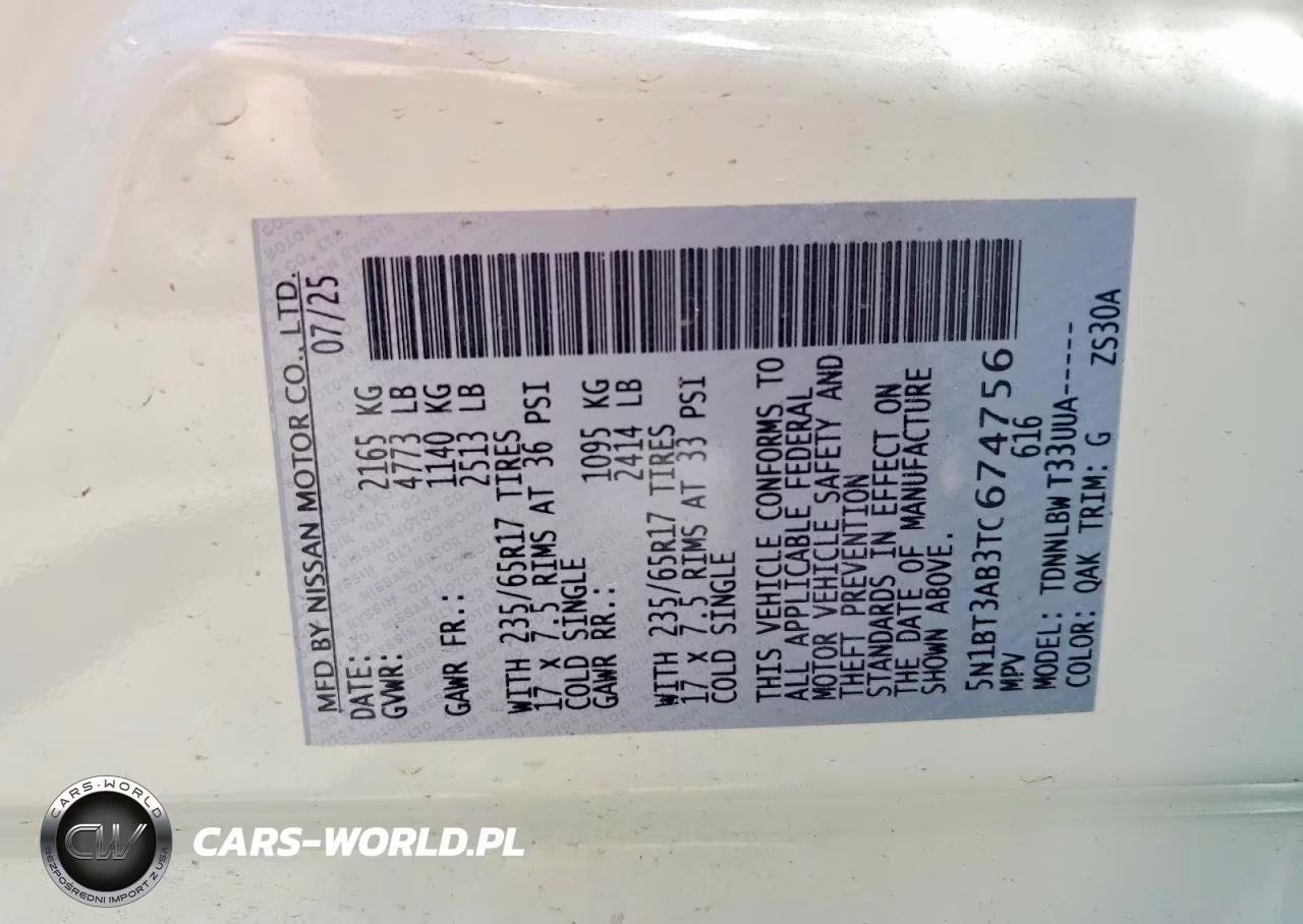 2026 Nissan Rogue VIN:5N1BT3AB3TC674756 - 13