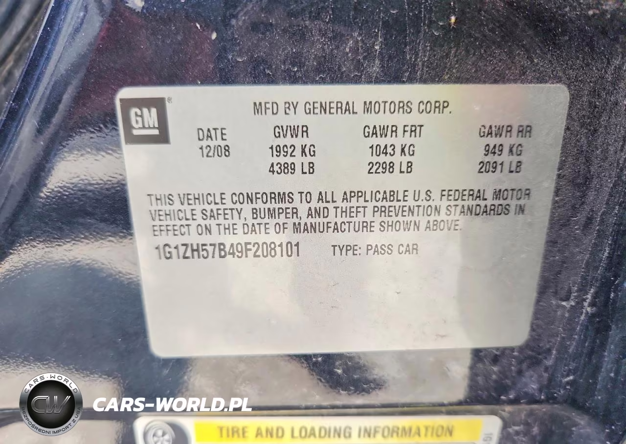 2009 Chevrolet Malibu 1Lt VIN:1G1ZH57B49F208101 - 12