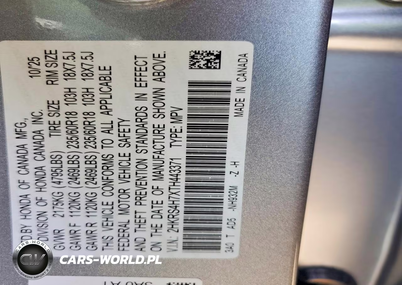 2026 Honda Cr-V Exl VIN:2HKRS4H7XTH443371 - 13