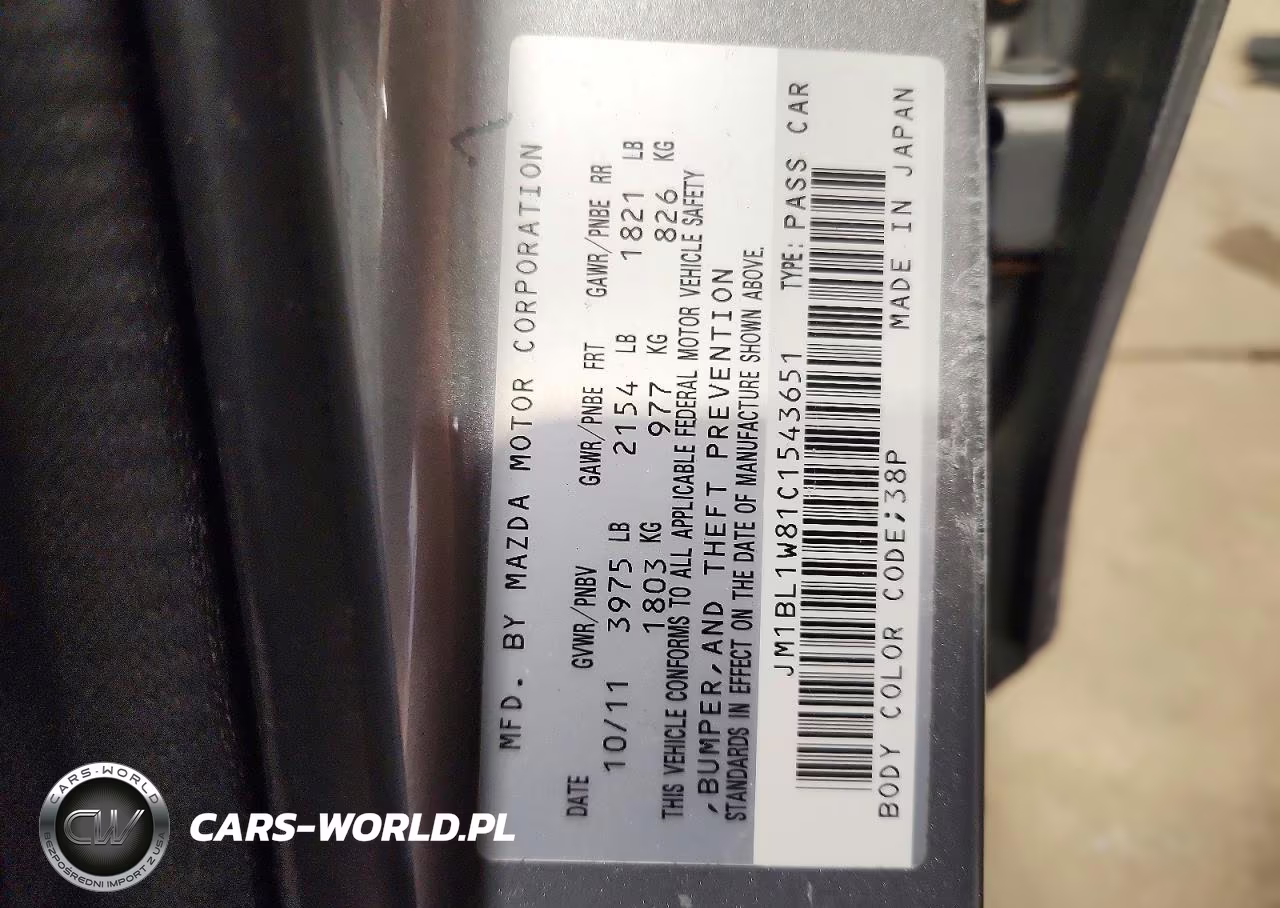 2012 Mazda 3 I VIN:JM1BL1W81C1543651 - 12