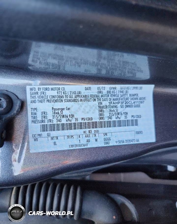 2012 Ford Focus Se VIN:1FAHP3F20CL411397 - 12