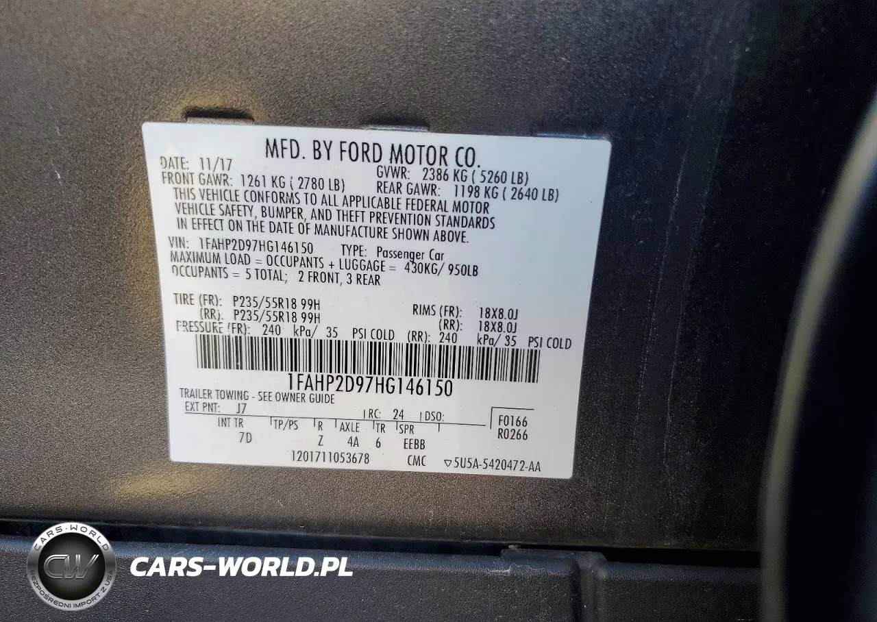 2017 Ford Taurus Se VIN:1FAHP2D97HG146150 - 12