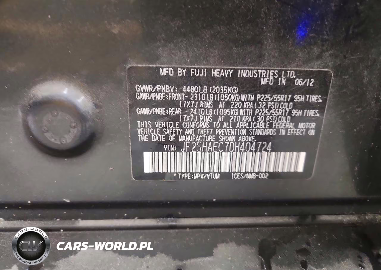 2013 Subaru Forester VIN:JF2SHAEC7DH404724 - 13