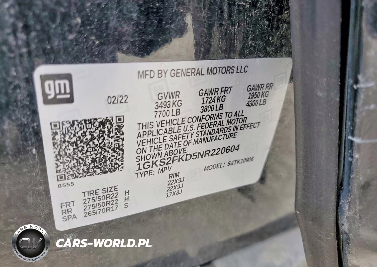 2022 GMC Yukon Xl K1500 Sle VIN:1GKS2FKD5NR220604 - 13
