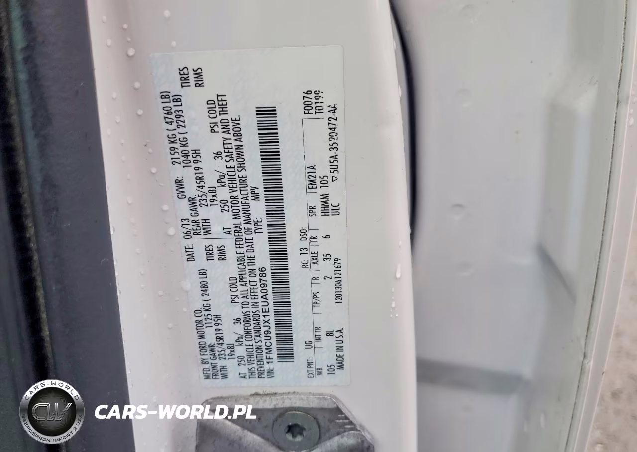 2014 Ford Escape Titanium VIN:1FMCU9JX1EUA09786 - 13