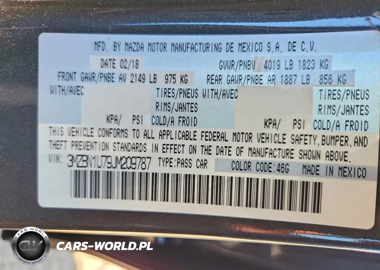 2018 Mazda 3 Sport VIN:3MZBN1U79JM209787 - 13