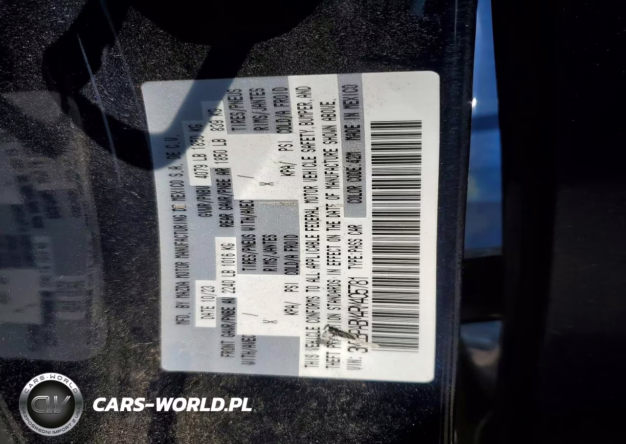 2024 Mazda 3 Select Sport VIN:3MZBPABM4RM405781 - 12