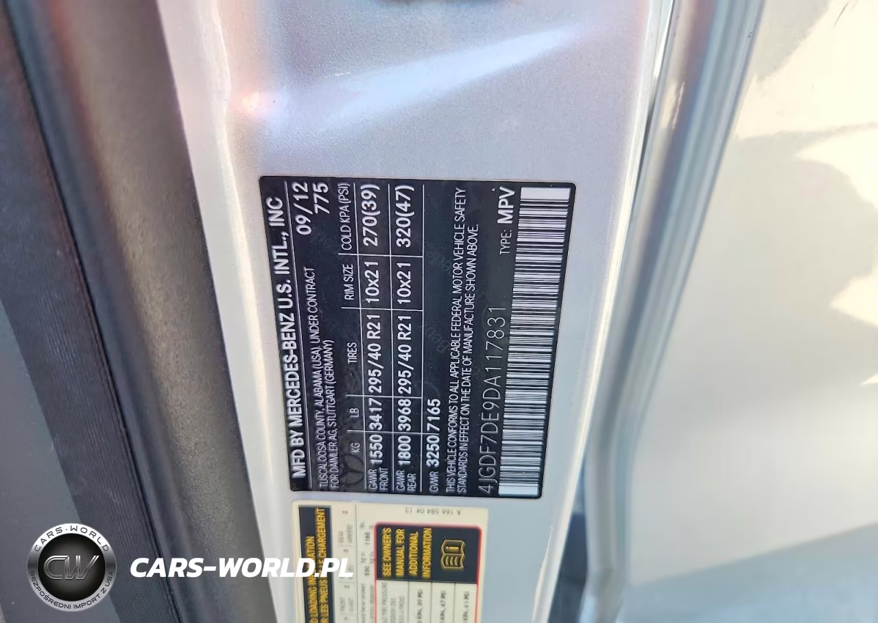 2013 Mercedes-Benz Gl 550 4Matic VIN:4JGDF7DE9DA117831 - 13
