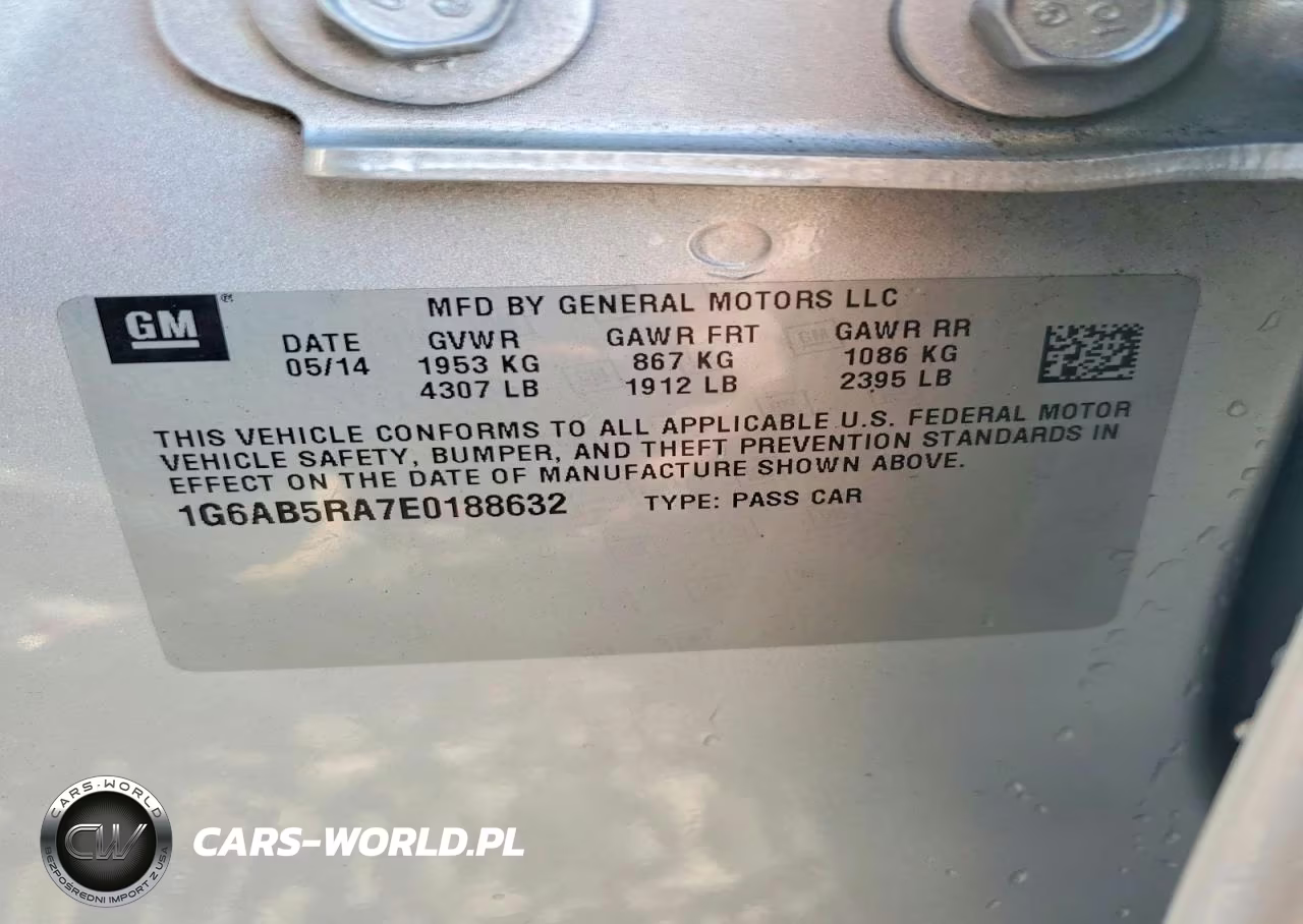 2014 Cadillac Ats Luxury VIN:1G6AB5RA7E0188632 - 12