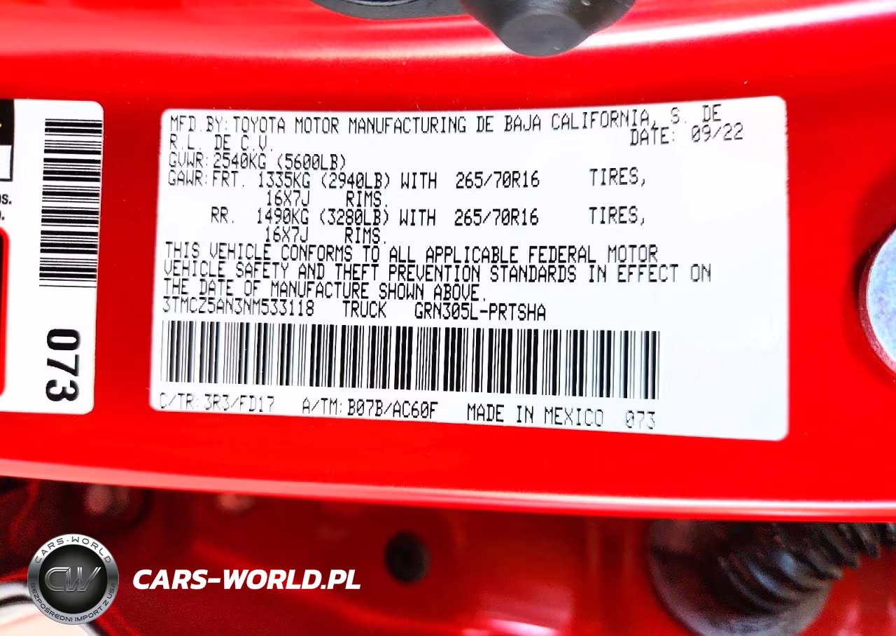 2022 Toyota Tacoma Trd Off-Road VIN:3TMCZ5AN3NM533118 - 12