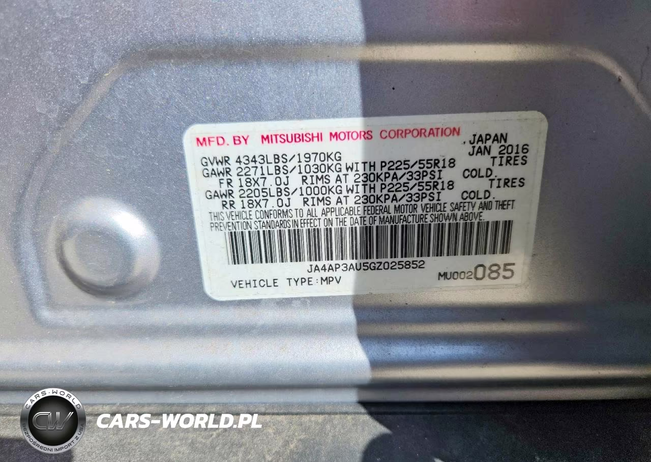 2016 Mitsubishi Outlander Sport Es VIN:JA4AP3AU5GZ025852 - 13