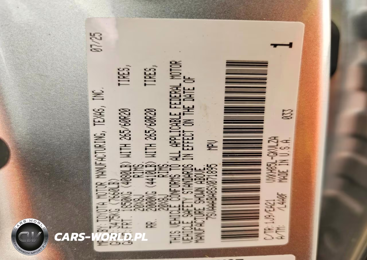 2025 Toyota Sequoia Limited VIN:7SVAAABA8SX071895 - 13