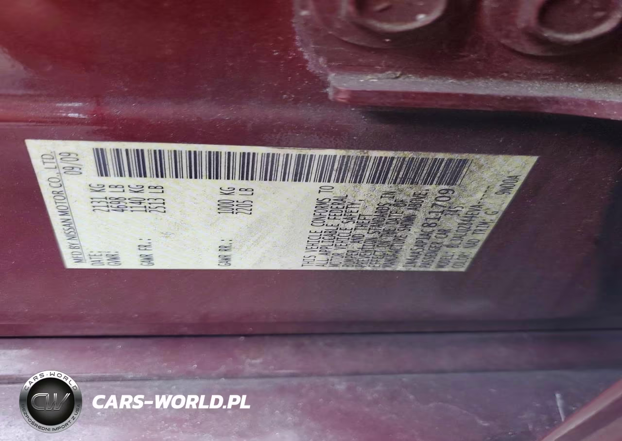 2010 Nissan Maxima 3.5 S VIN:1N4AA5AP1AC811709 - 12