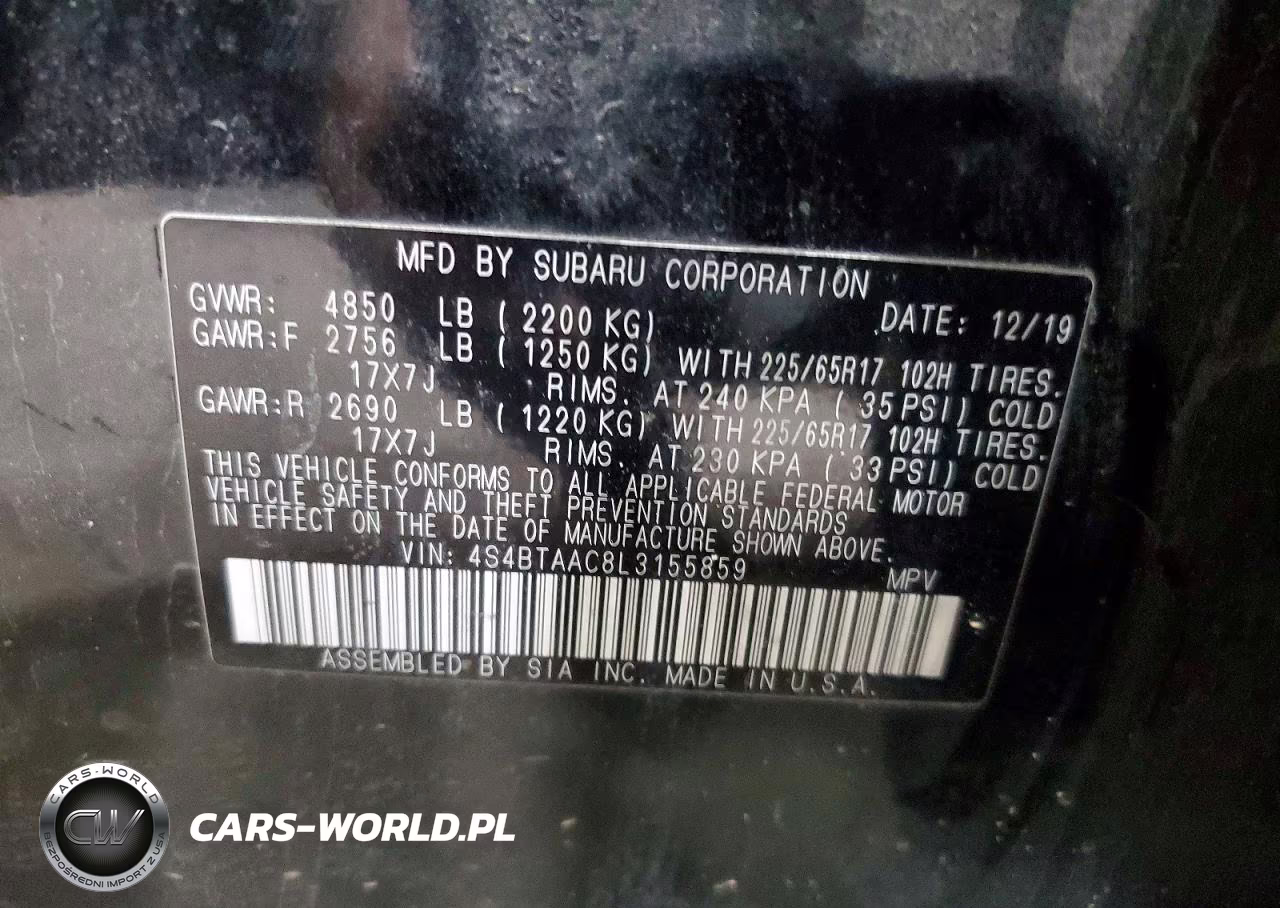 2020 Subaru Outback VIN:4S4BTAAC8L3155859 - 13
