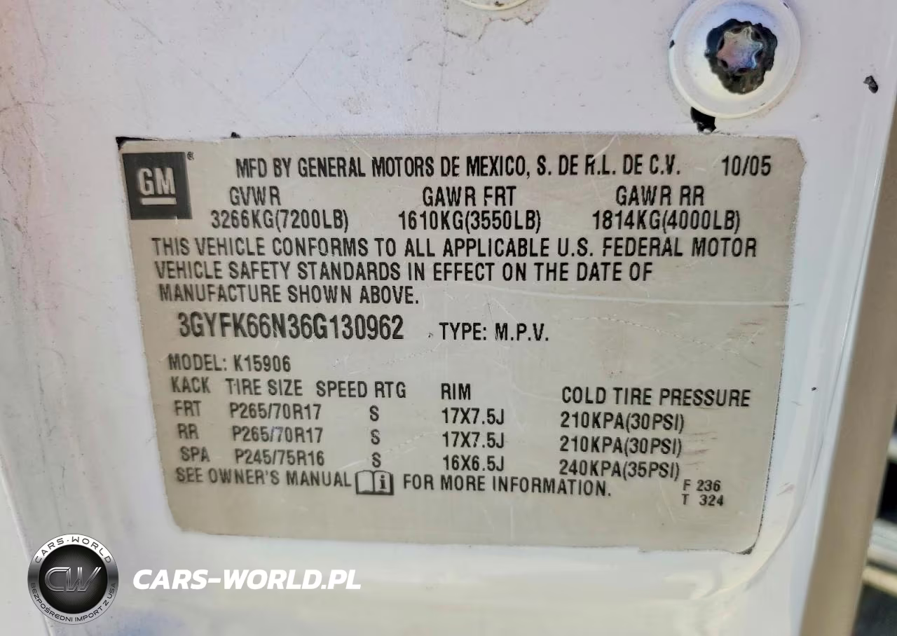 2006 Cadillac Escalade Esv VIN:3GYFK66N36G130962 - 13