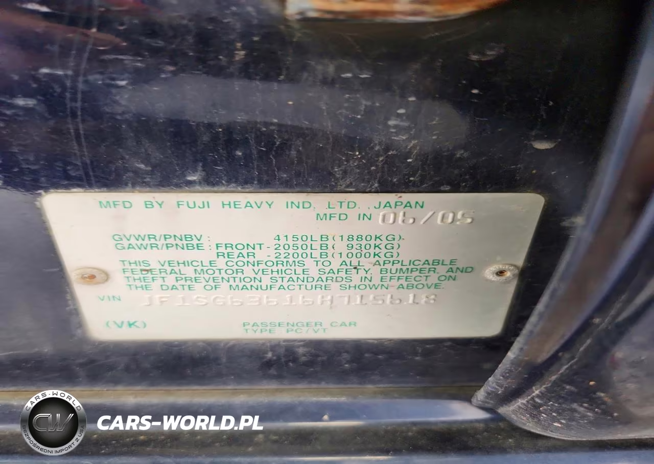 2006 Subaru Forester 2.5X VIN:JF1SG63616H715618 - 13