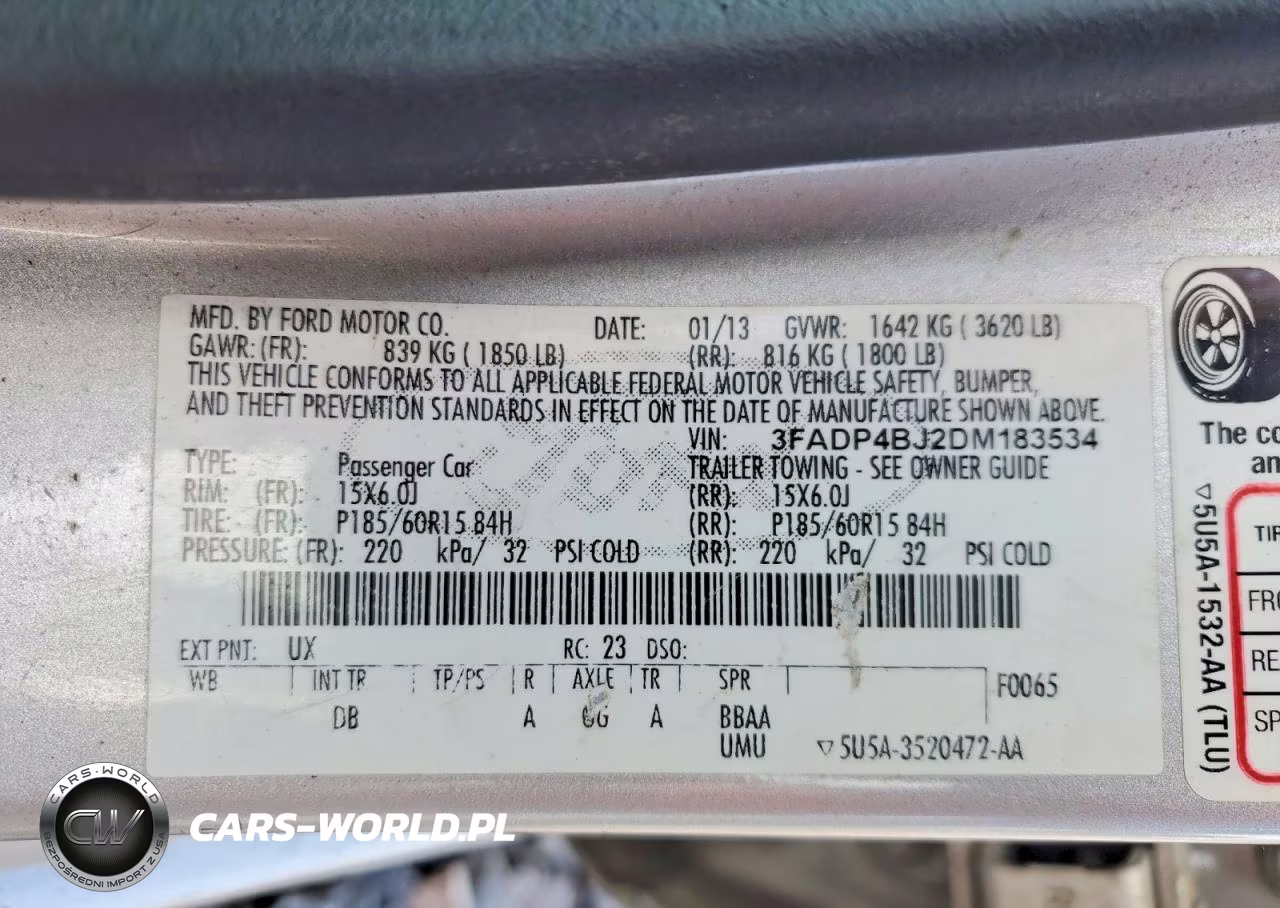 2013 Ford Fiesta Se VIN:3FADP4BJ2DM183534 - 12