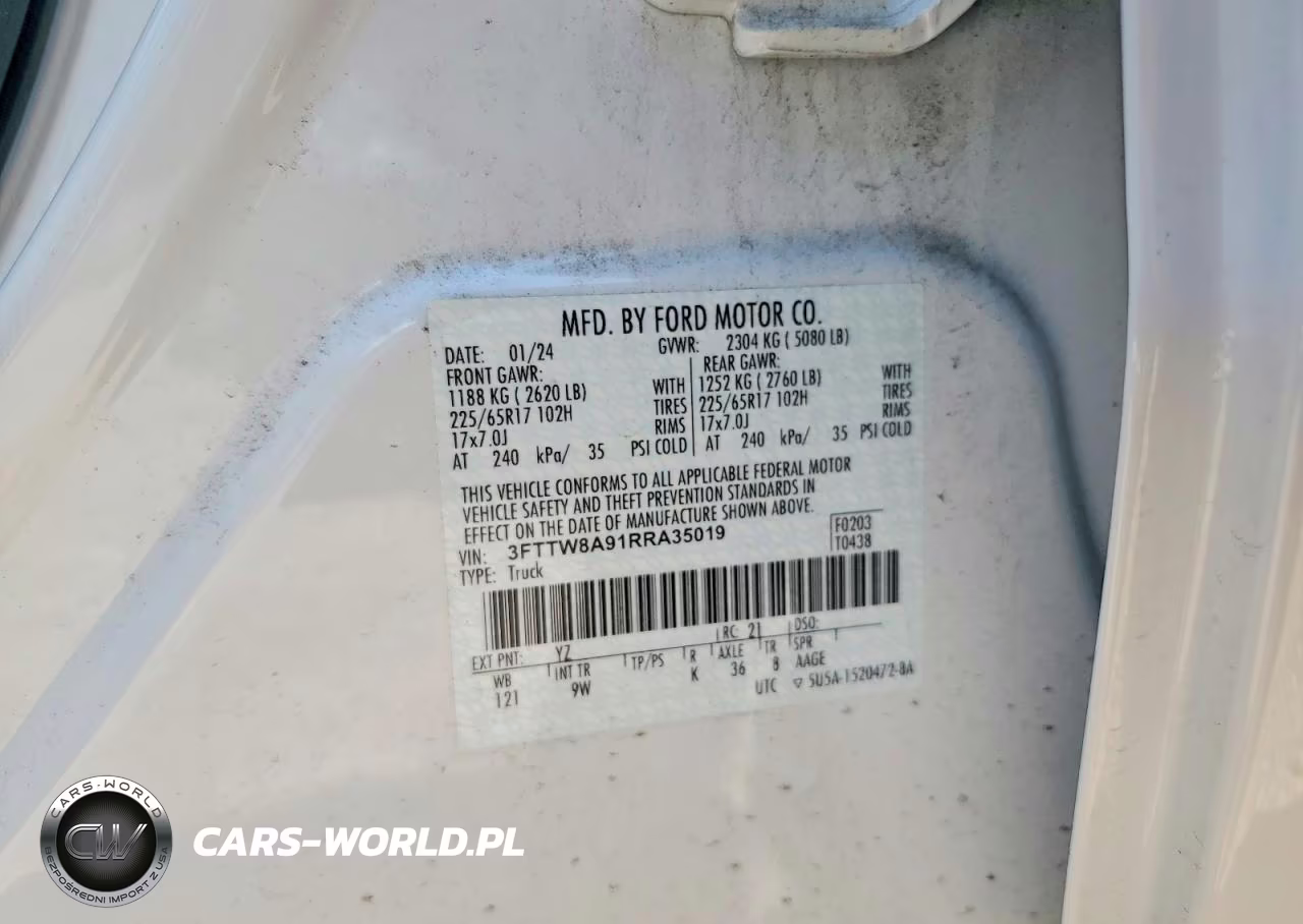 2024 Ford Maverick Xl VIN:3FTTW8A91RRA35019 - 12