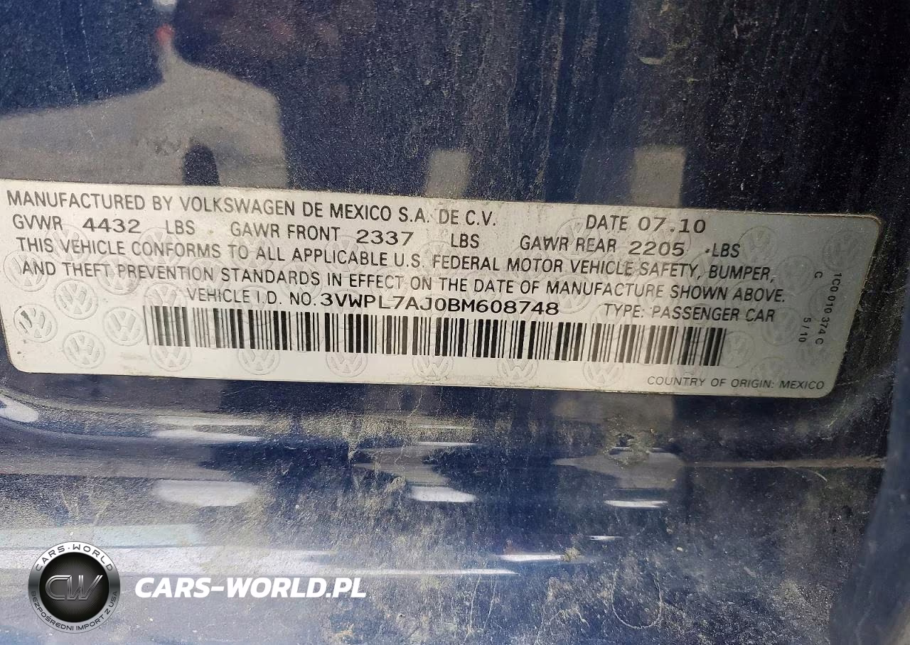 2011 Volkswagen Jetta Tdi VIN:3VWPL7AJ0BM608748 - 13