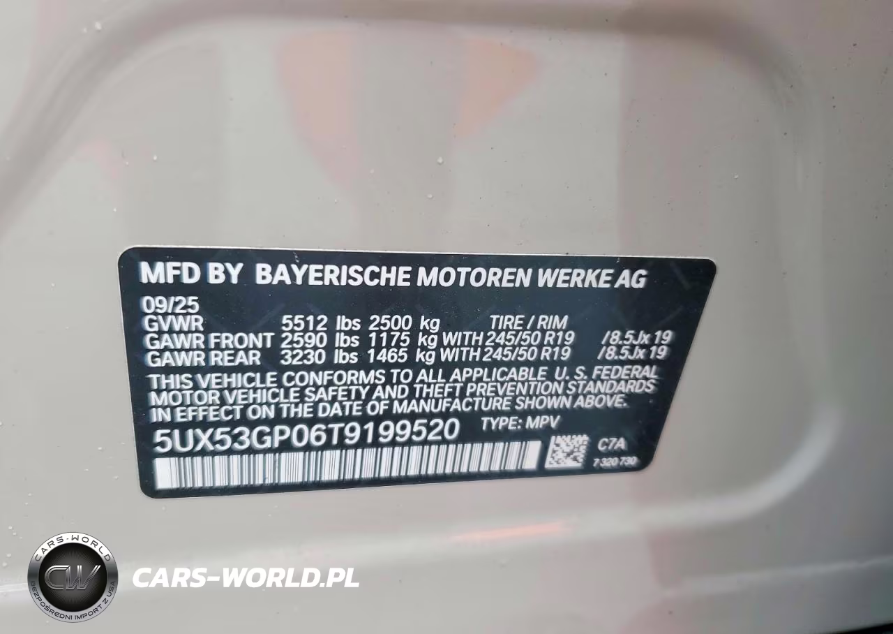 2026 BMW X3 30 xDrive VIN:5UX53GP06T9199520 - 14