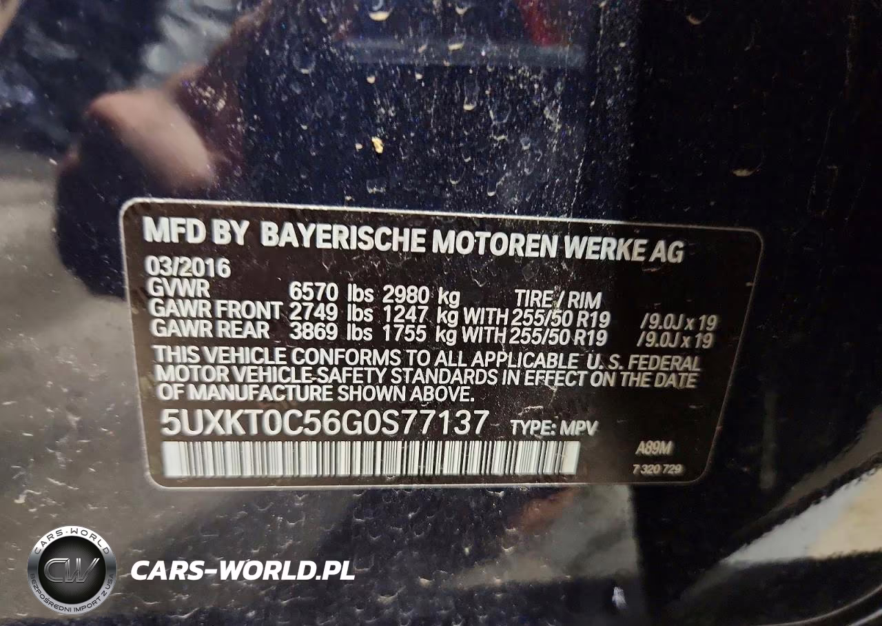 2016 BMW X5 Xdr40E VIN:5UXKT0C56G0S77137 - 13