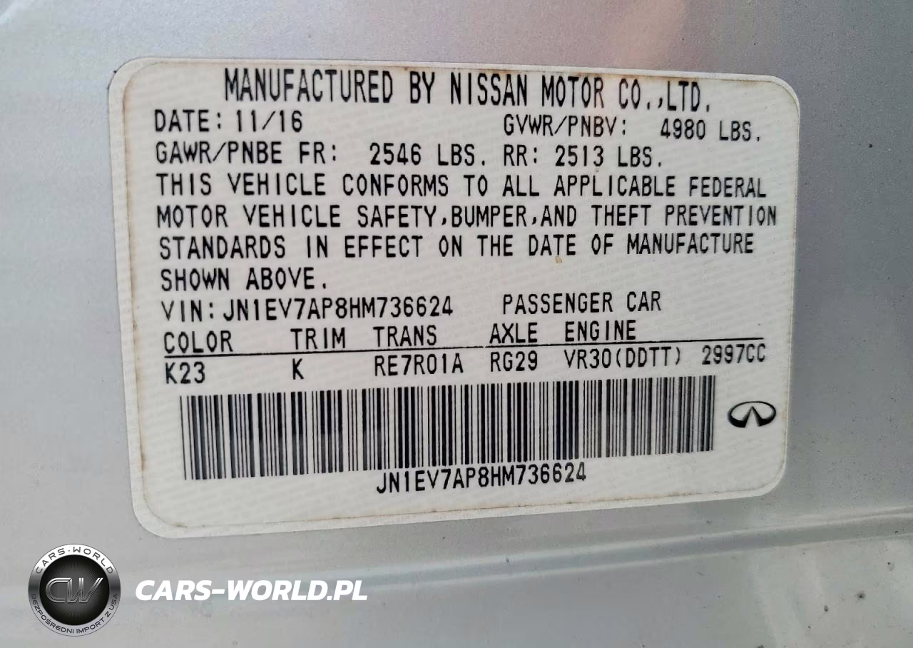 2017 Infiniti Q50 Base-Premium-Spo VIN:JN1EV7AP8HM736624 - 12