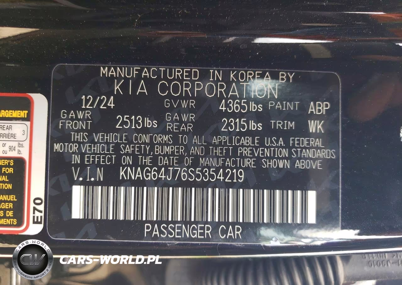 2025 Kia K5 Gt Line VIN:KNAG64J76S5354219 - 12