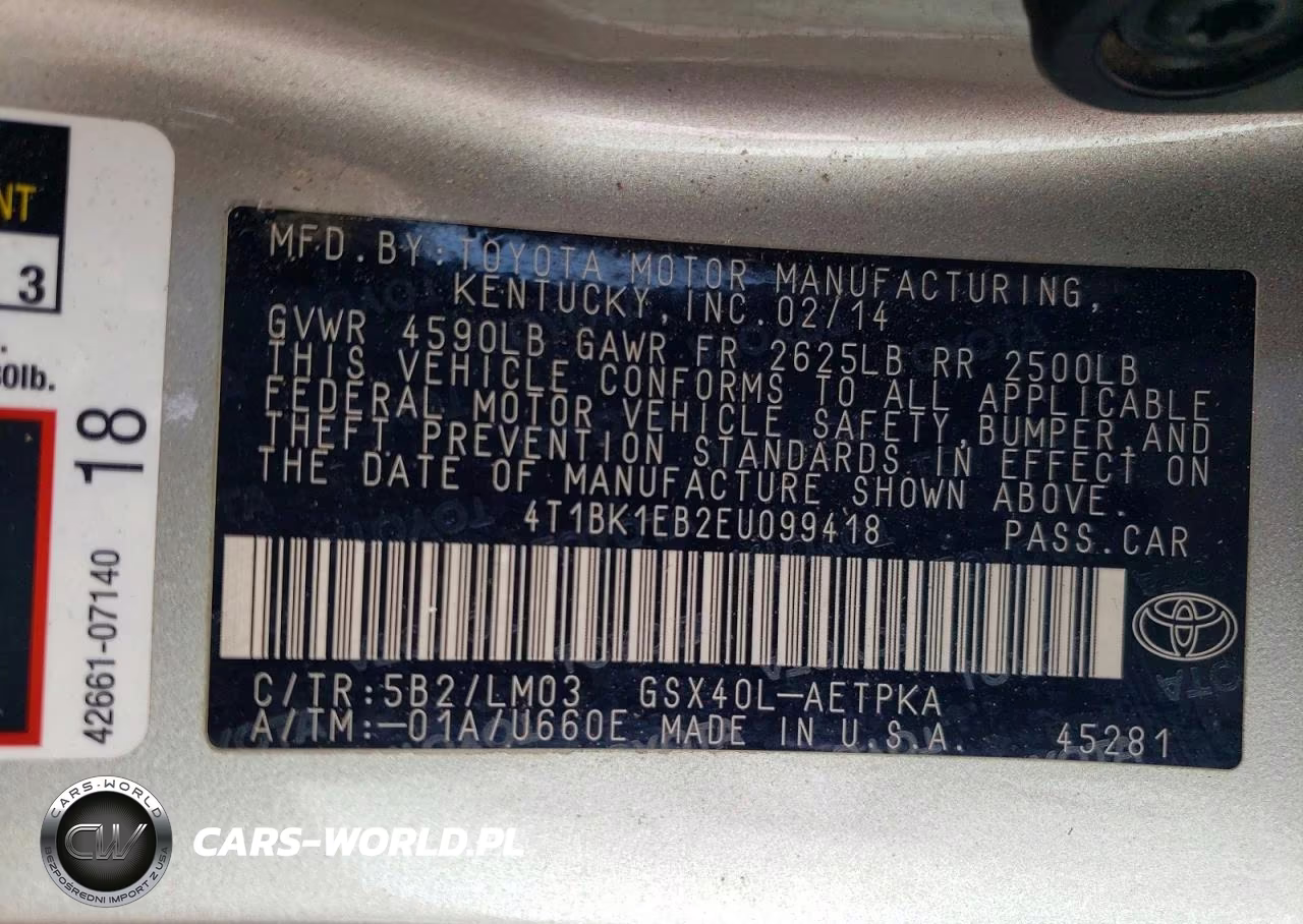 2014 Toyota Avalon Limited VIN:4T1BK1EB2EU099418 - 12