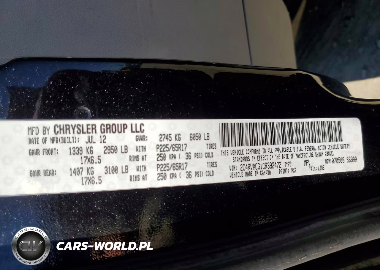 2012 Volkswagen Routan Sel VIN:2C4RVACG1CR392472 - 13