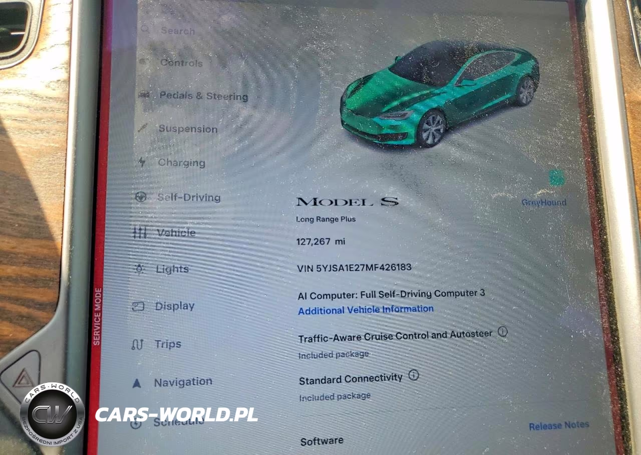 2021 Tesla Model S VIN:5YJSA1E27MF426183 - 9