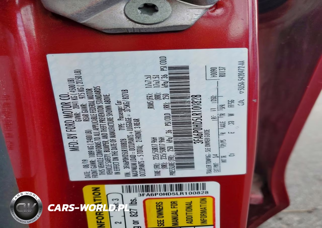 2020 Ford Fusion Se VIN:3FA6P0HD5LR100828 - 12