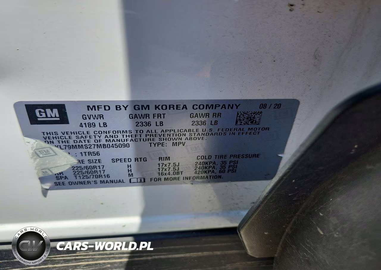 2021 Chevrolet Trailblazer Ls VIN:KL79MMS27MB045090 - 13