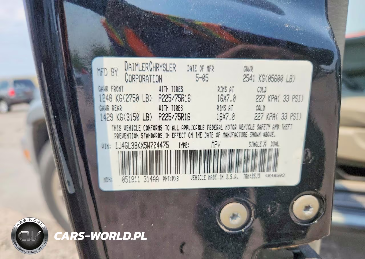 2005 Jeep Liberty Renegade VIN:1J4GL38KX5W704475 - 13