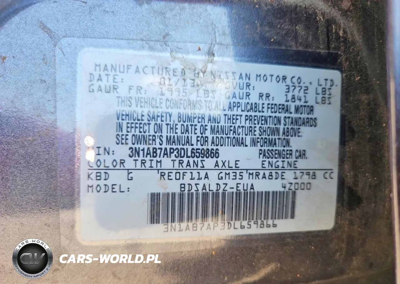 2013 Nissan Sentra S VIN:3N1AB7AP3DL659866 - 12