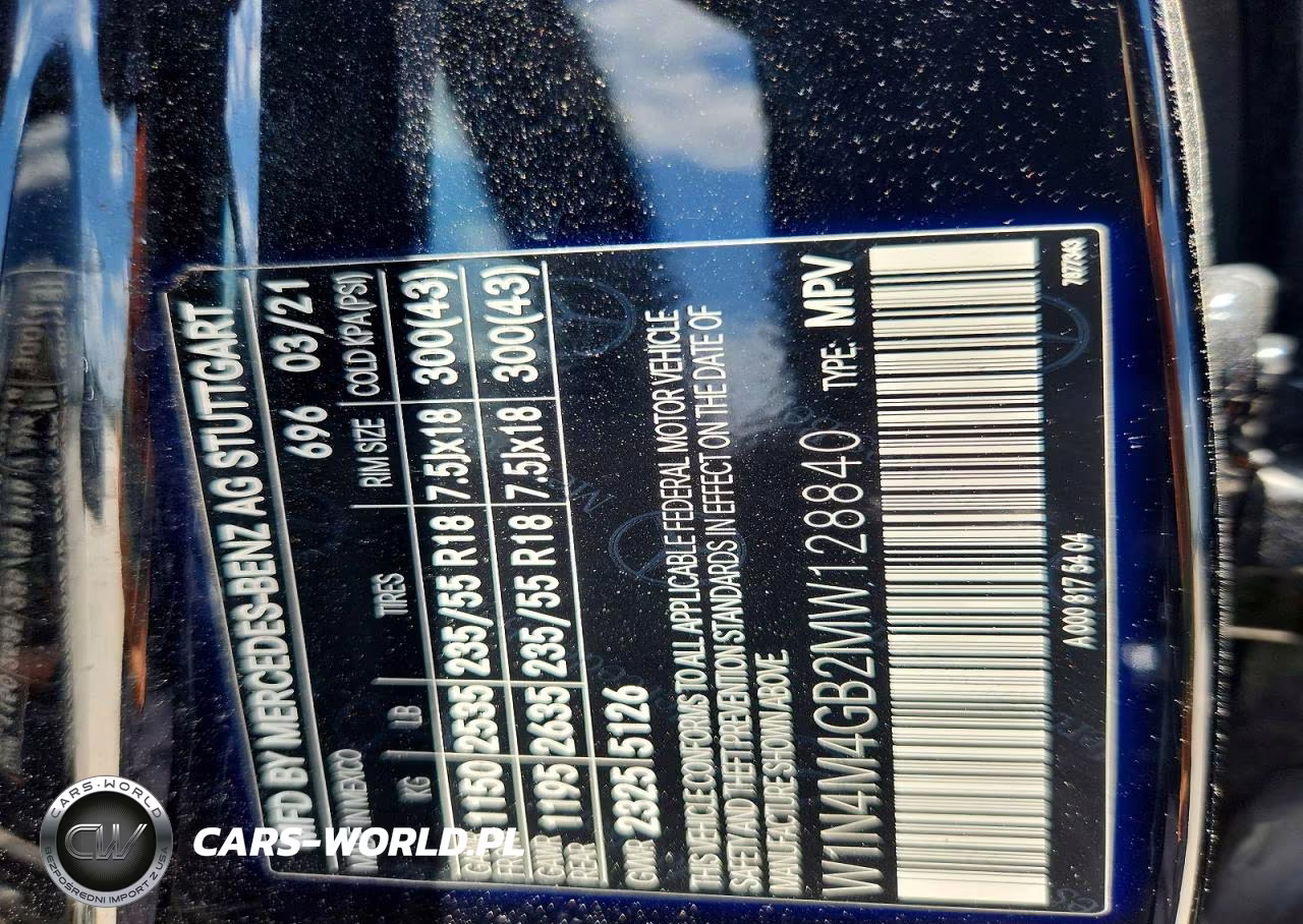 2021 Mercedes-Benz Glb 250 VIN:W1N4M4GB2MW128840 - 12