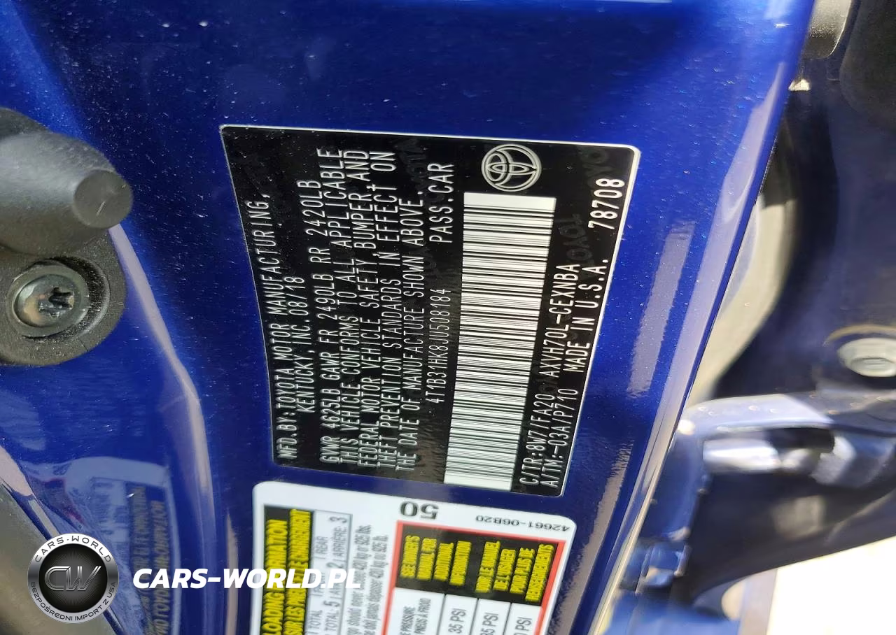 2018 Toyota Camry Le VIN:4T1B31HK8JU508184 - 12