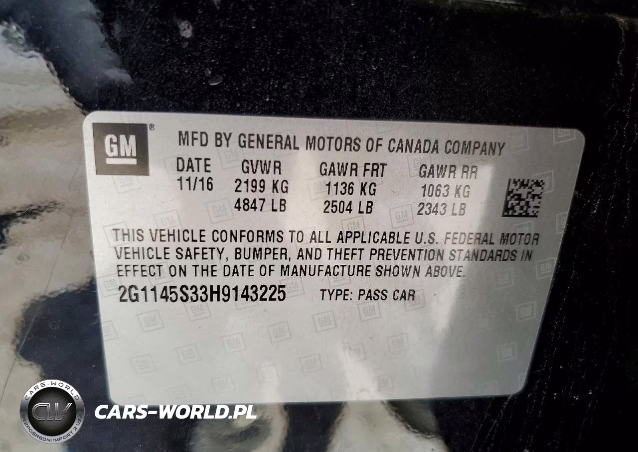 2017 Chevrolet Impala Premier VIN:2G1145S33H9143225 - 12