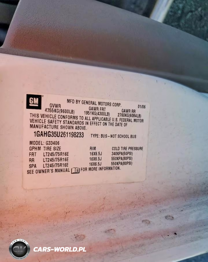 2006 Chevrolet Express G3500 VIN:1GAHG35U261198233 - 13