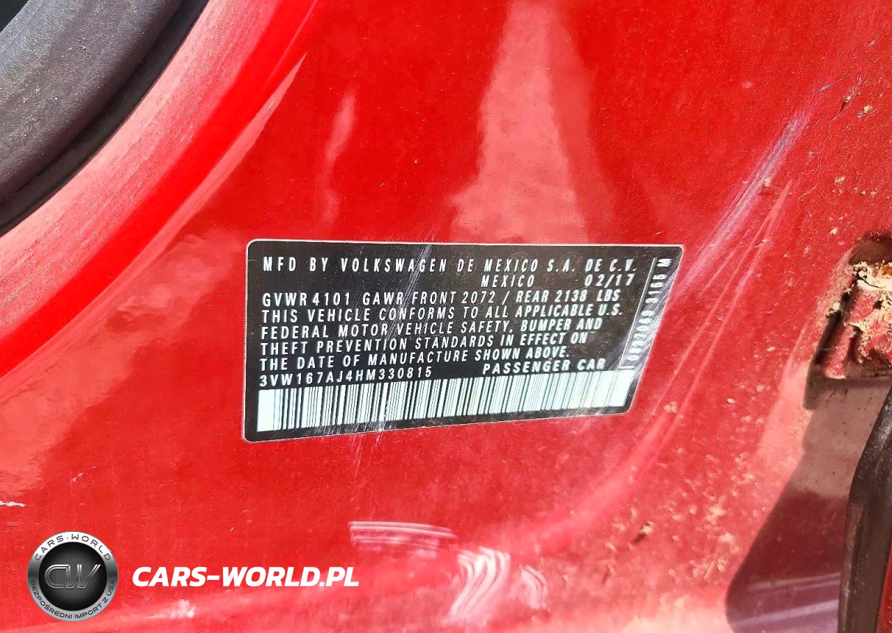 2017 Volkswagen Jetta S VIN:3VW167AJ4HM330815 - 12