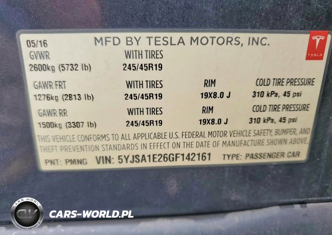 2016 Tesla Model S VIN:5YJSA1E26GF142161 - 12