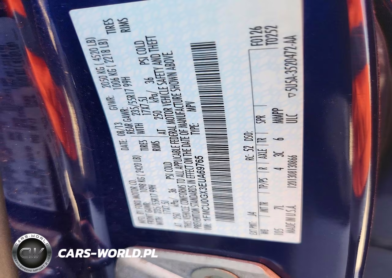 2014 Ford Escape Se VIN:1FMCU0GX3EUA69765 - 12