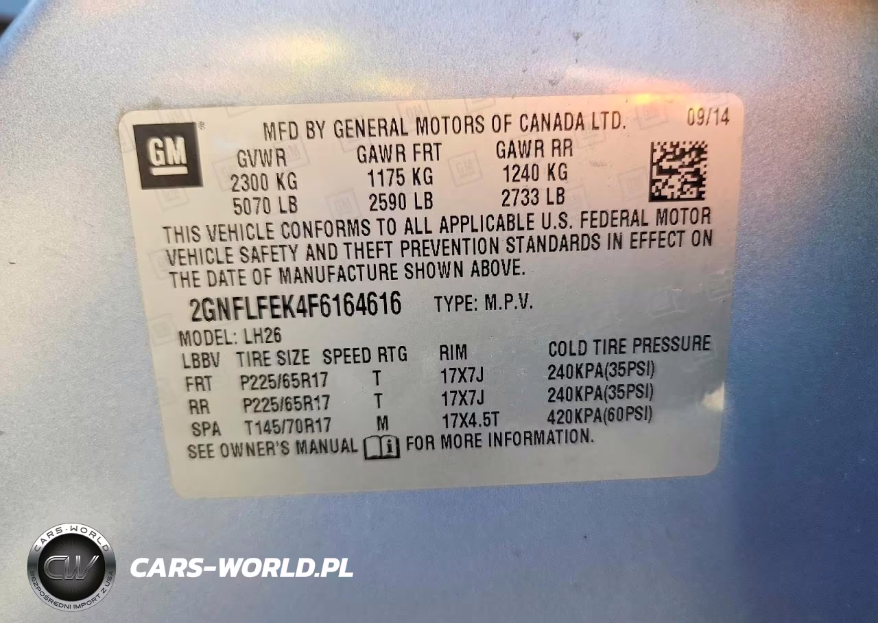 2015 Chevrolet Equinox Lt VIN:2GNFLFEK4F6164616 - 12