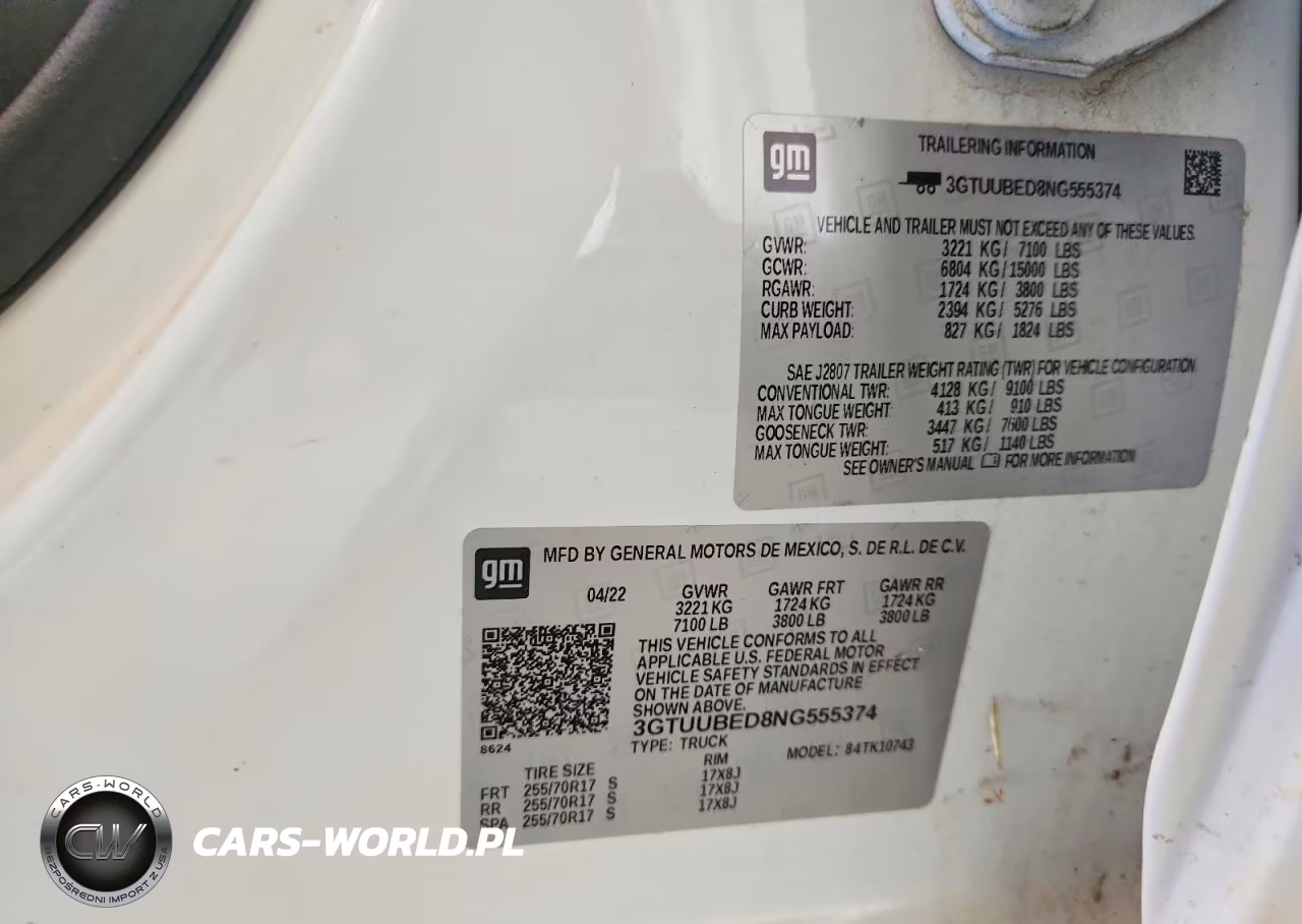 2022 GMC Sierra K1500 Sle VIN:3GTUUBED8NG555374 - 12