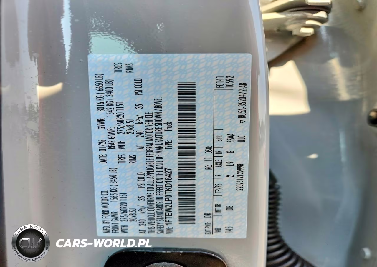2026 Ford F150 Stx VIN:1FTEW2LP0TKD18427 - 12