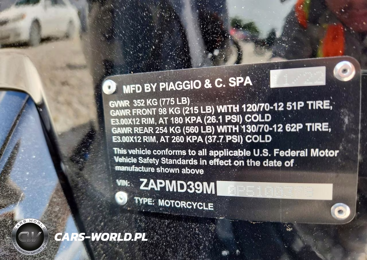 2023 Vespa Gts-Sei Giorni 300 VIN:ZAPMD39M0P5100379 - 9