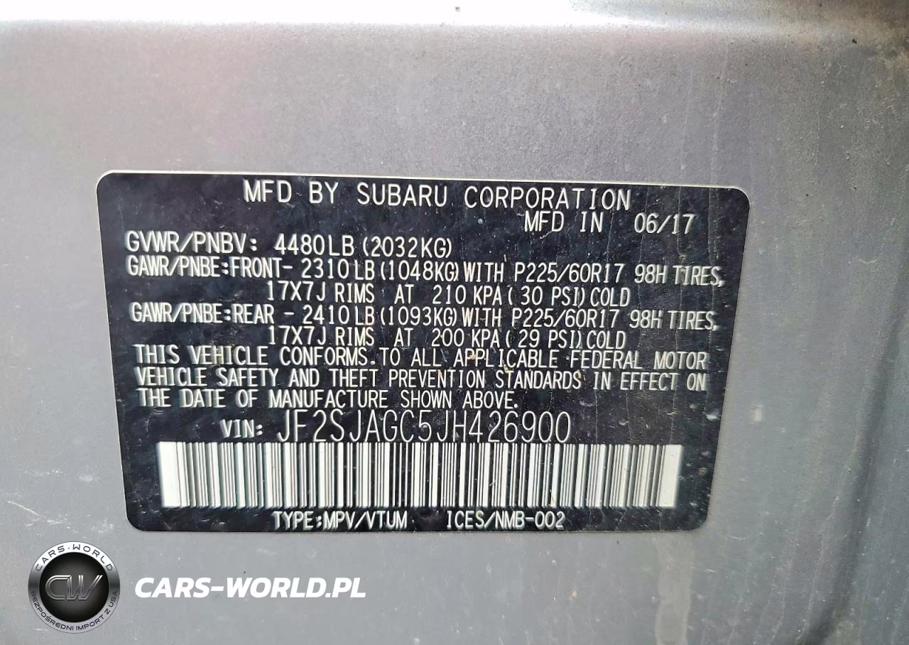 2018 Subaru Forester 2.5I Premium VIN:JF2SJAGC5JH426900 - 13