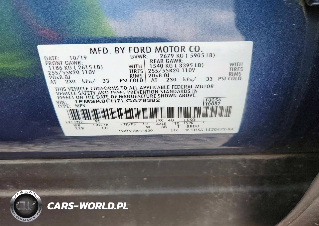 2020 Ford Explorer Limited VIN:1FMSK8FH7LGA79382 - 13